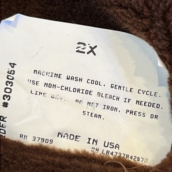 ⭐️ Denali USA Made Vintage Reversible Hooded Coat Bear Tree Print Size 2X - Picture 9 of 11